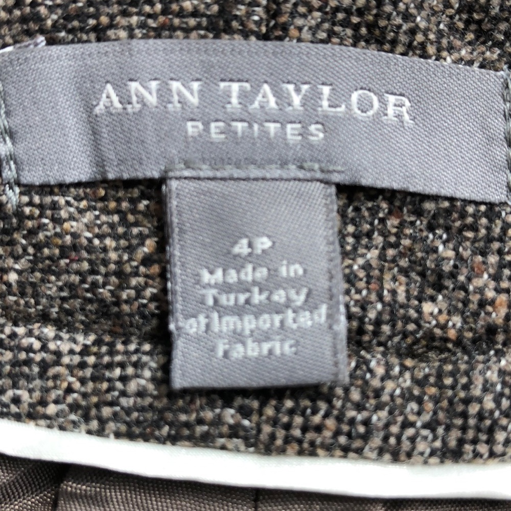 Vintage Ann Taylor Petite Tweed Trousers 4P - Picture 7 of 9